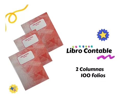 Libro Contable 2 Columnas 100 Folios MercadoLibre