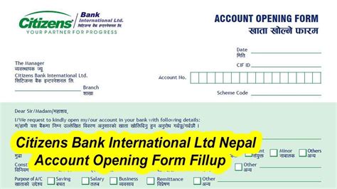 Citizens Bank International Account Opening Form Fillup Citizens Bank