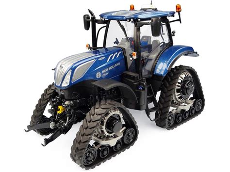 New Holland T7.225 "Blue Power" Tractor with Tracks 1/32 Diecast Model by Universal Hobbies | Wish