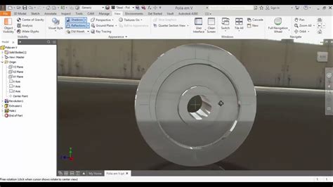 Modelagem De Uma Polia Em V No Autodesk Inventor Youtube