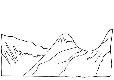 printable cut out coloring pages of mountains in the tundra biome ...