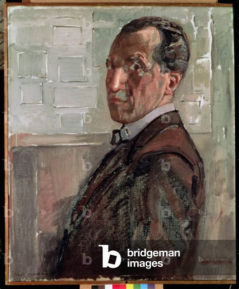 Self Portrait 1918 Oil On Canvas By Mondrian Piet 1872 1944