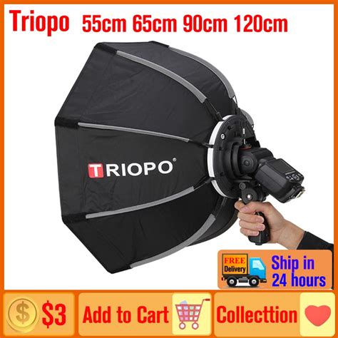 Triopo Bowens Montar Softbox Cm Cm Cm Cm Speedlite Portable