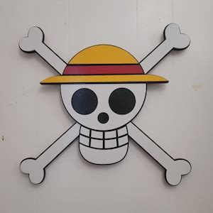 Straw Hat Jolly Roger / One Piece / Handmade 3D Sign - Etsy