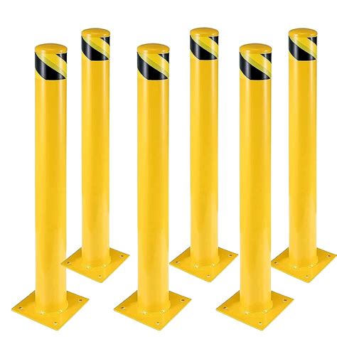 Safety Bollard 6 Packs CuisinAid 48 Inch Height Bollard Post 4 5 Inch