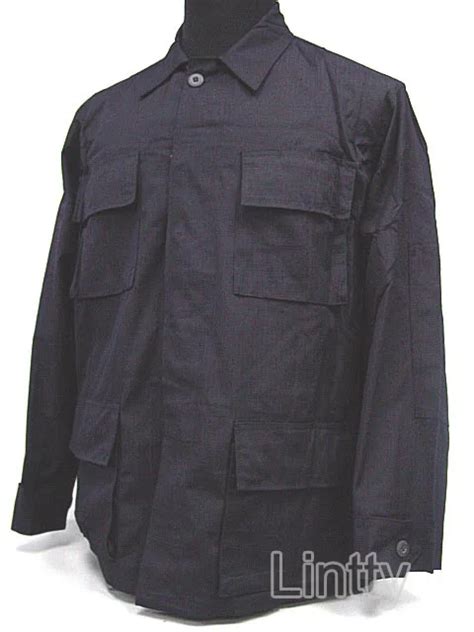 Swat Us Army Black 4 Pocket Bdu Uniform Set War Game Tactical Combat