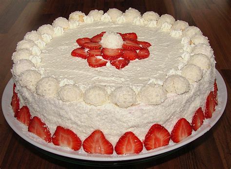 Erdbeer Raffaello Torte Von Elli K Chefkoch De