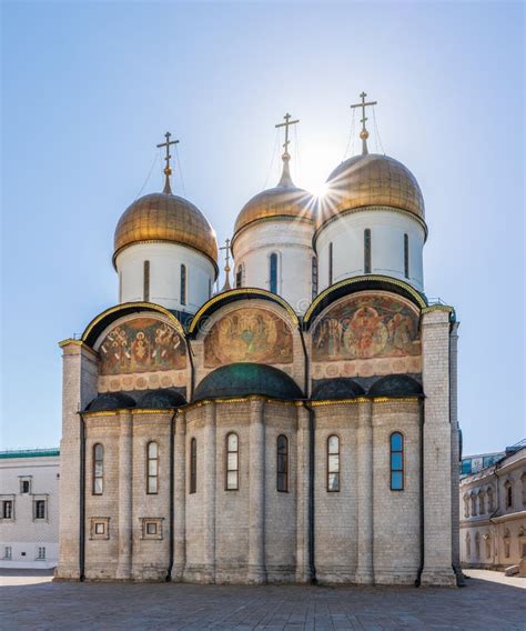 The Dormition Cathedral In Moscow Kremlin Also Known As The Assumption Cathedral Or Cathedral