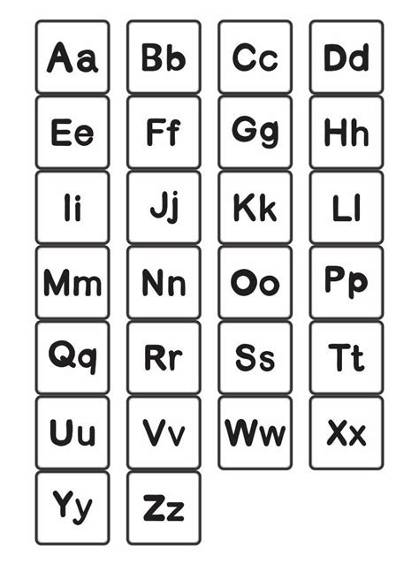 Upper And Lower Case Alphabet Letters Lowercase Letters Printable Upper And Lowercase Letters