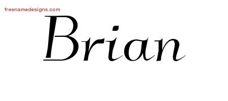 Elegant Name Tattoo Designs Brian Download Free - Free Name Designs