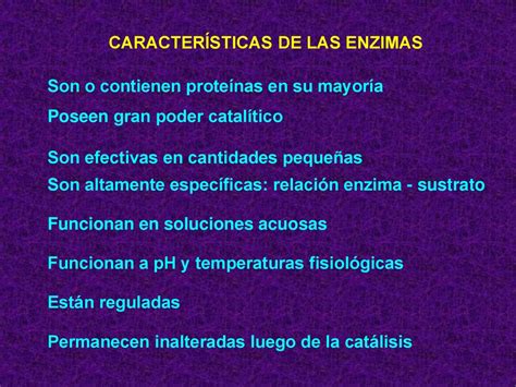 ENZIMAS Estudiar características de las enzimas y su clasificacción