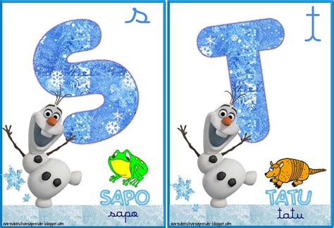 Alfabetos Ideia Criativa Alfabeto Frozen Sem Figuras 8E1