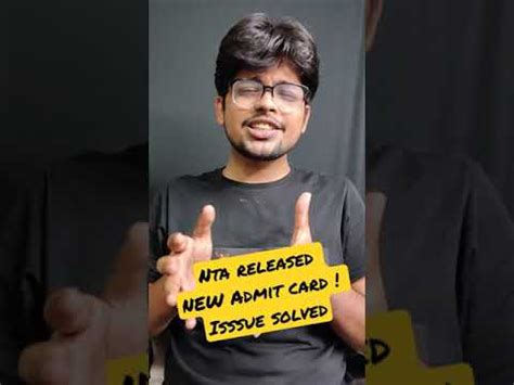 Nta Released New Admit Card Postcard Size Photo Issue Solved Neet