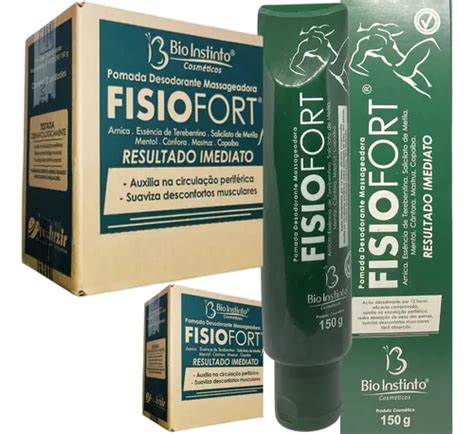 Kit Pomada Massageadora Fisiofort Verde Bio Instinto Frete Gr Tis