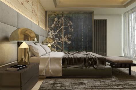 Bedroom in the wooden house on Behance