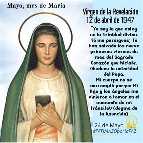 De Mayo Mayo Mes De Mar A Especial Virgen De La Revelaci N