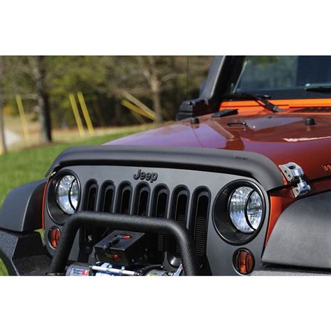 Rugged Ridge Hood Bug Deflector Matte Black Jeep Wrangler Jk Jku