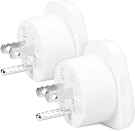 Kwmobile 2X Adaptateur Voyage USA Type B Adaptateur Compact