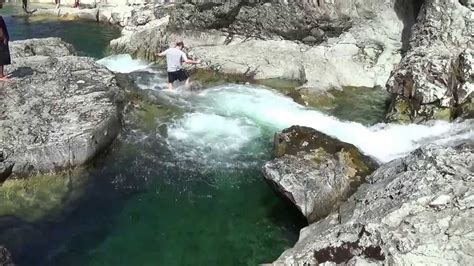 Dangerous Jump At Three Pools Opal Creek Youtube