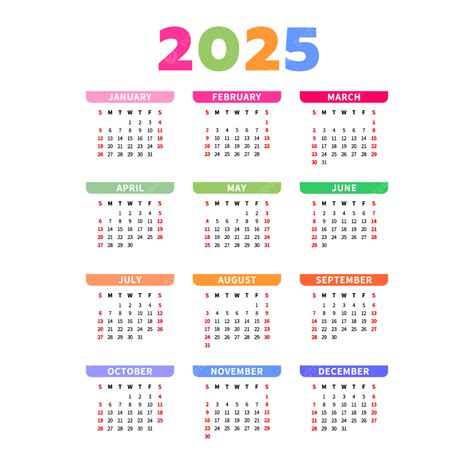 2025 January Calendar Png Images Printable Pdf Download Dara Milzie