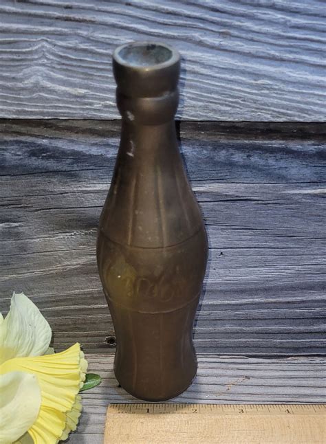 Vintage Hollow Brass Coca Cola Bottle Made In India Etsy