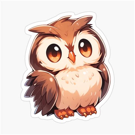 Cute Kawaii Anime Owl By Cozykawaiiart Redbubble Kawaii Niedlich