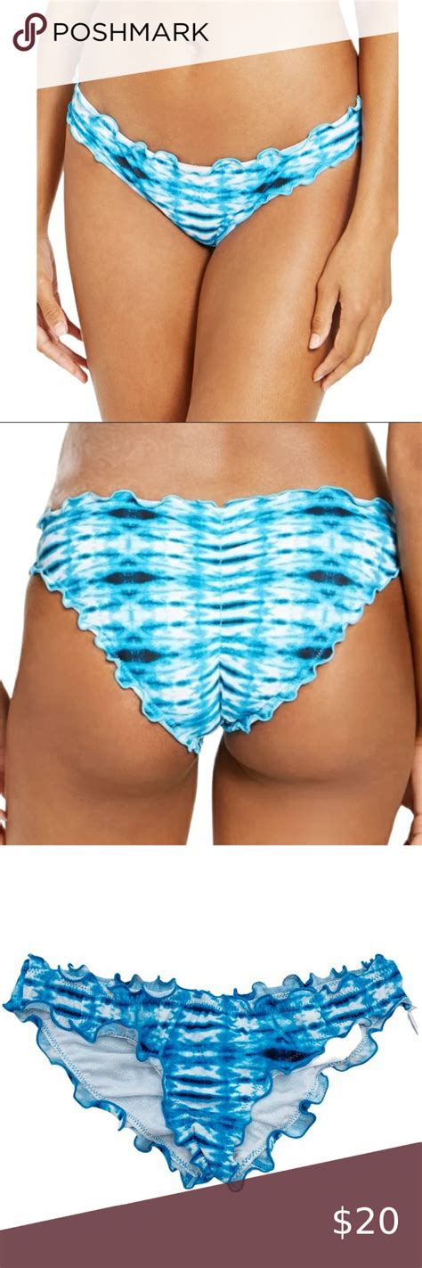 Sundazed Blue Tie Dye Cheeky Bikini Bottoms Sz S Cheeky Bikini Blue