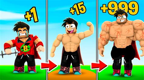 KASLI BABİ EN GÜÇLÜ OLDU Roblox Gym Realms YouTube