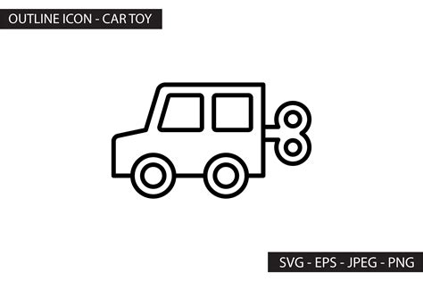 Car Toy Outline Icon Graphic by SIKEY STUDIO · Creative Fabrica