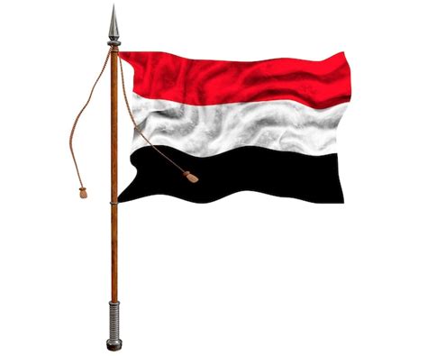 Premium Photo | National flag of Yemen Background with flag of Yemen