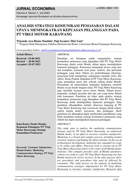 Pdf Analisis Strategi Komunikasi Pemasaran Dalam Upaya Meningkatkan