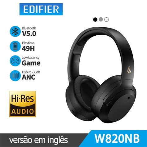 Edifier W Nb Anc Fones De Ouvido Sem Fio Hi Res Bluetooth Mm