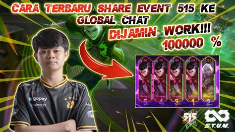 Bug Terbaru Cara Share Event Ke Chat Publik Work Youtube