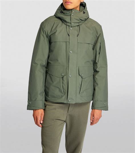 Mens Rlx Ralph Lauren Green Faille Water Repellent Hooded Jacket