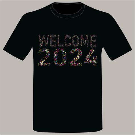 happy new year 2024 T shirt Design 35536642 Vector Art at Vecteezy