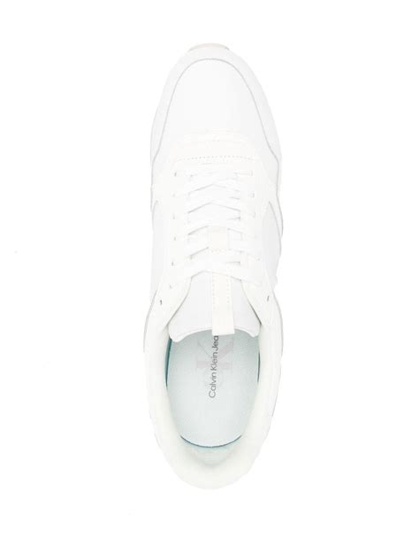 Calvin Klein Jeans Lace Up Low Top Sneakers White FARFETCH