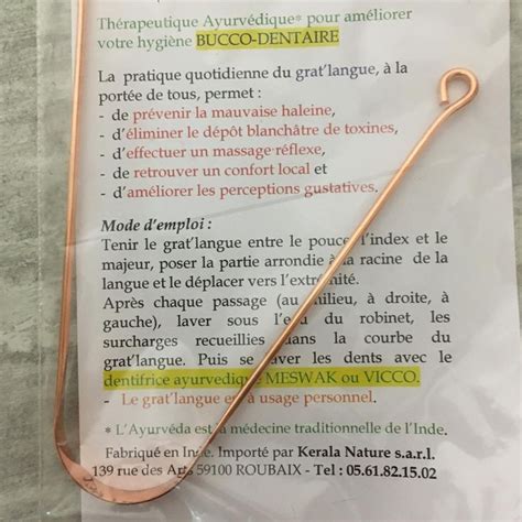 Connaissez Vous Le Gratte Langue En Cuivre Un Produit Dhygi Ne