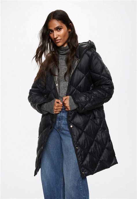 Куртка утепленная Mango ANORAK, цвет: черный, RTLABX494901 — купить в ...