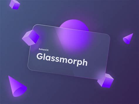 Glassmorphism 3d Shapes By Sohanck On Dribbble