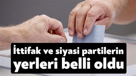 Oy pusulası için kura çekildi İttifak ve siyasi partilerin yerleri