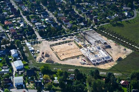 Fredersdorf Vogelsdorf Aus Der Vogelperspektive Baustelle Zum Neubau