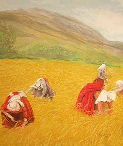 Wheat Harvest Painting at PaintingValley.com | Explore collection of ...