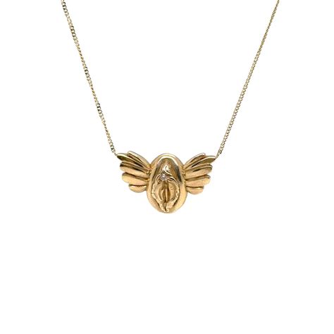 Flying Vulva Necklace Ioanna Liberta