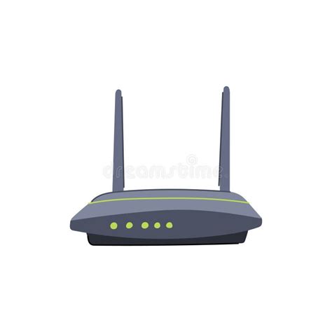 Modem Router Cartoon Vector Illustration Stock Illustration