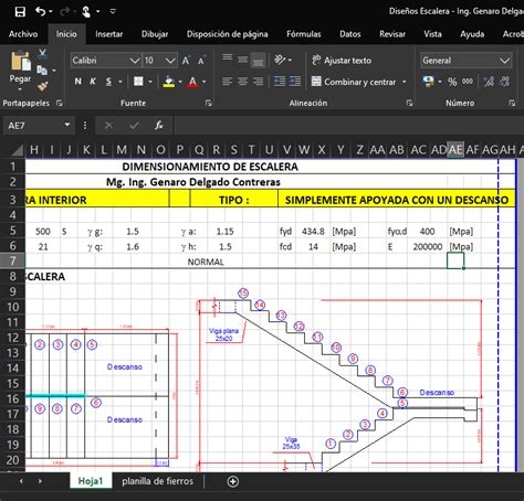 Plantilla Excel Para El DiseÑo De Escaleras