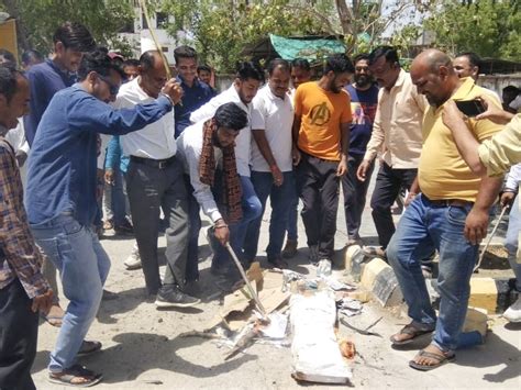 Hindu Organizations Protested And Burnt The Effigy Submitted A