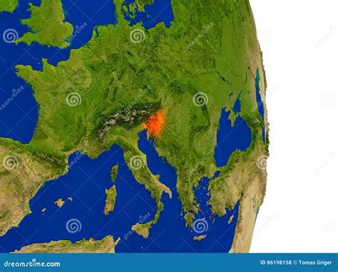 Slovenia On Earth Stock Illustration Illustration Of Republic