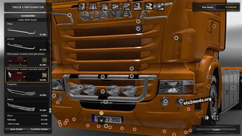 P8 Accessories 1 1 2 For Rjls Scania Euro Truck Simulator2 Mods