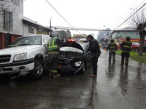 Osorno Colisión y choque en el sector de Rahue bajo PL Prensa