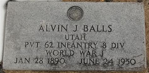 Alvin John Balls 1890 1950 Find A Grave Memorial